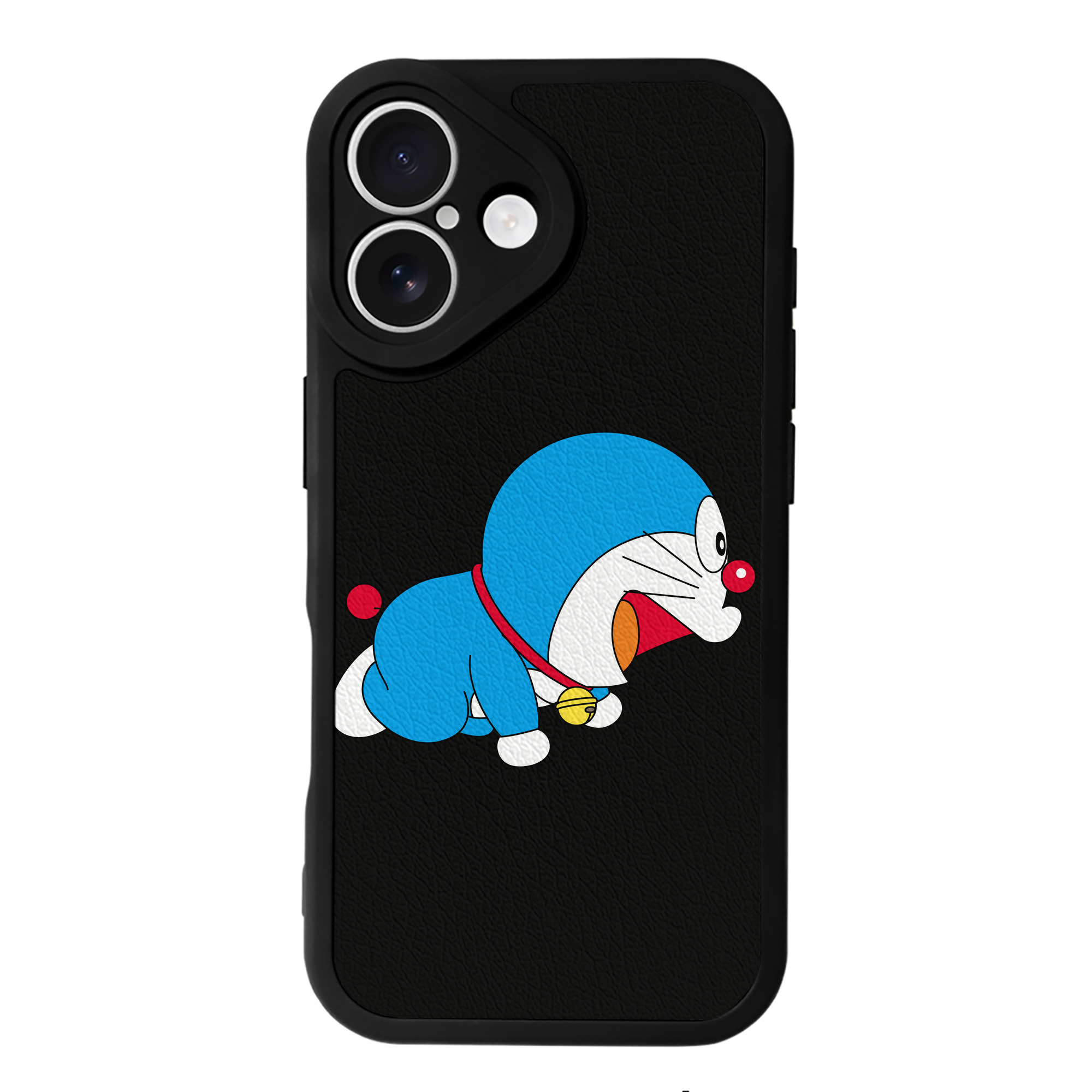 （画像用） ドラえもん Doraemon 【iPhone 16シリーズ対応】シリコンスマホケース（レザー調） 材質：シリコン